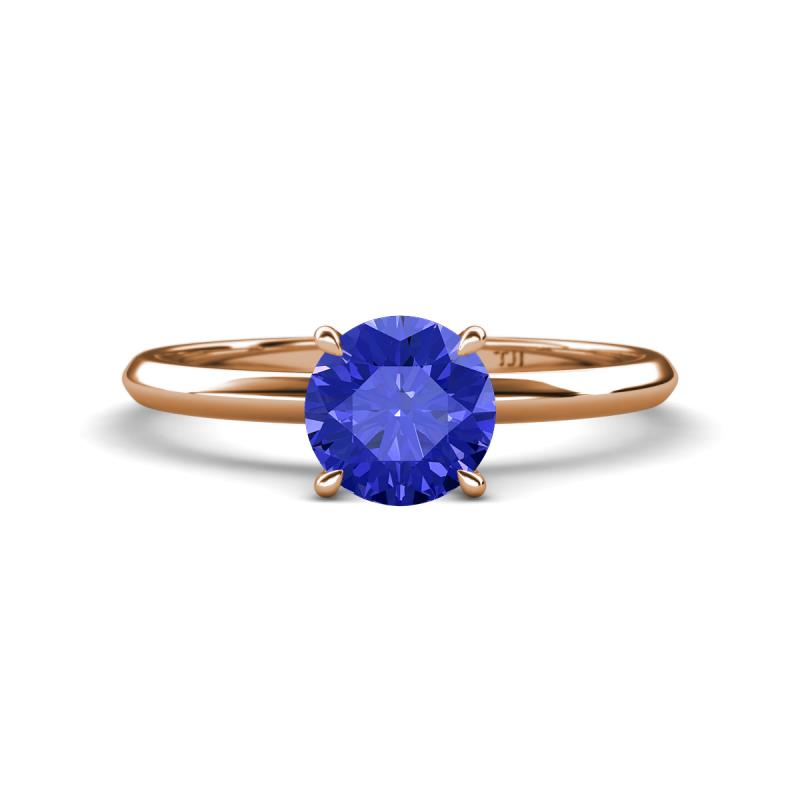 Elodie 6.50 mm Round Tanzanite Solitaire Engagement Ring 