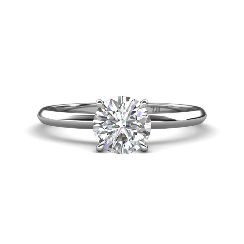 Elodie GIA Certified 6.50 mm Round Diamond Solitaire Engagement Ring 