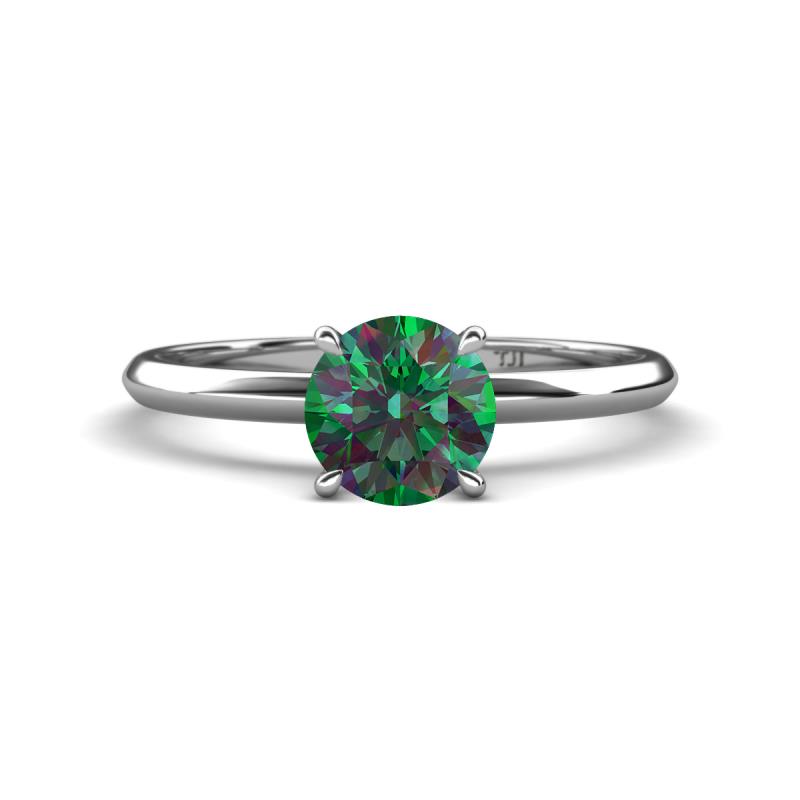 Elodie 6.50 mm Round Lab Created Alexandrite Solitaire Engagement Ring 