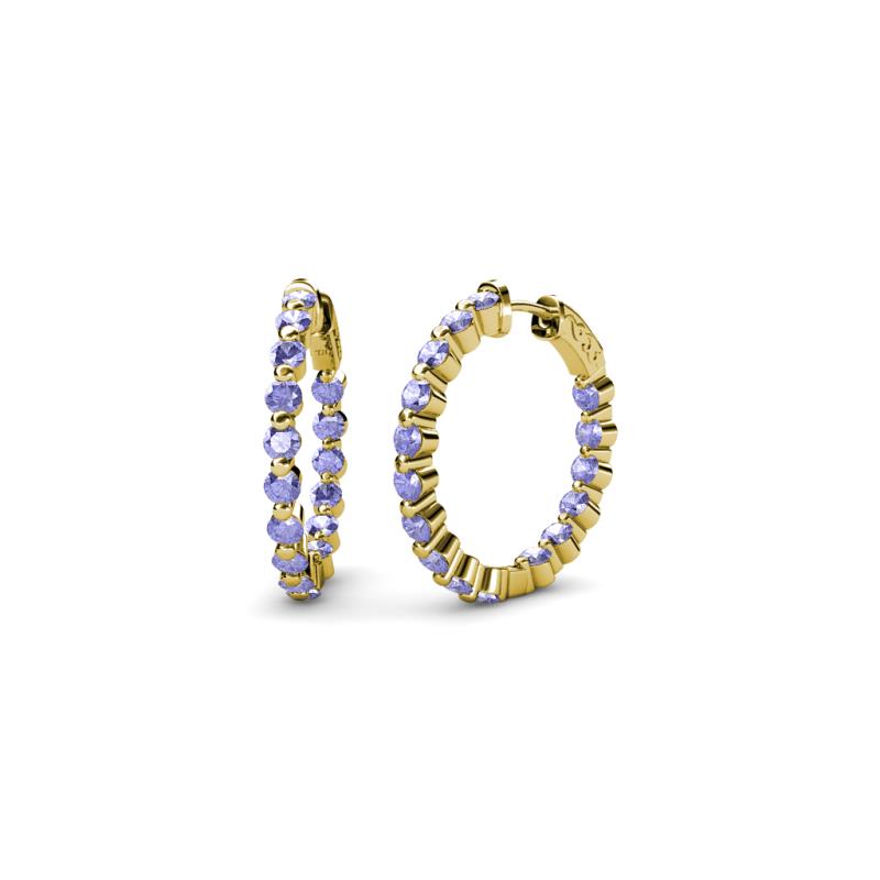 Estella Tanzanite Hoop Earrings 