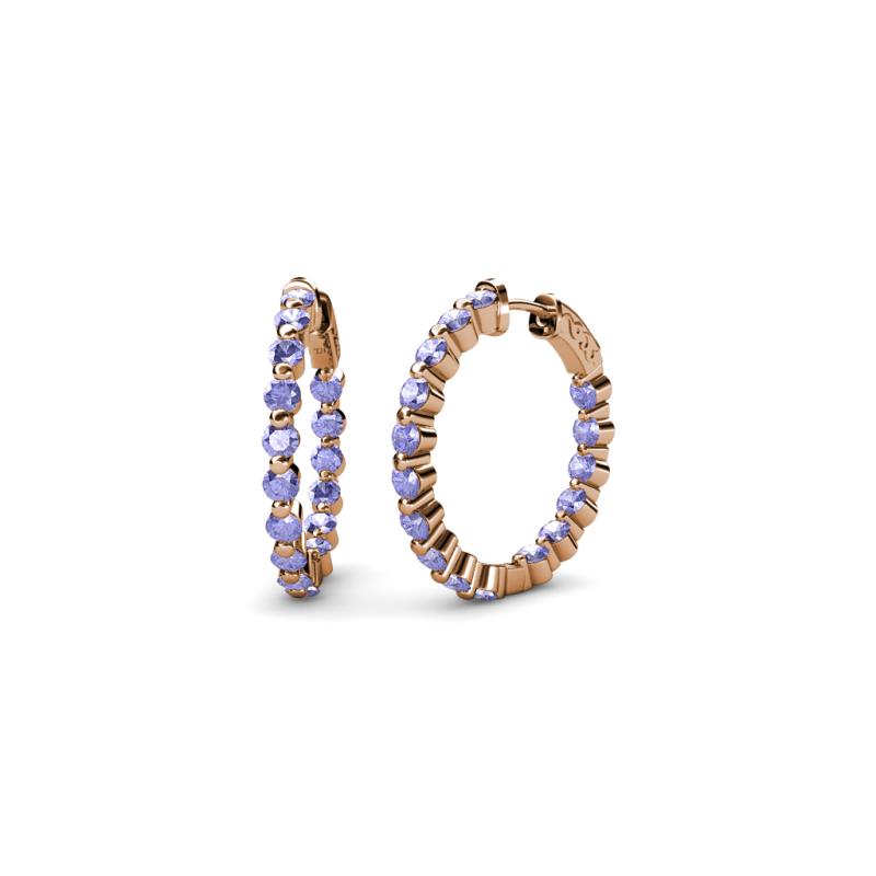 Estella Tanzanite Hoop Earrings 