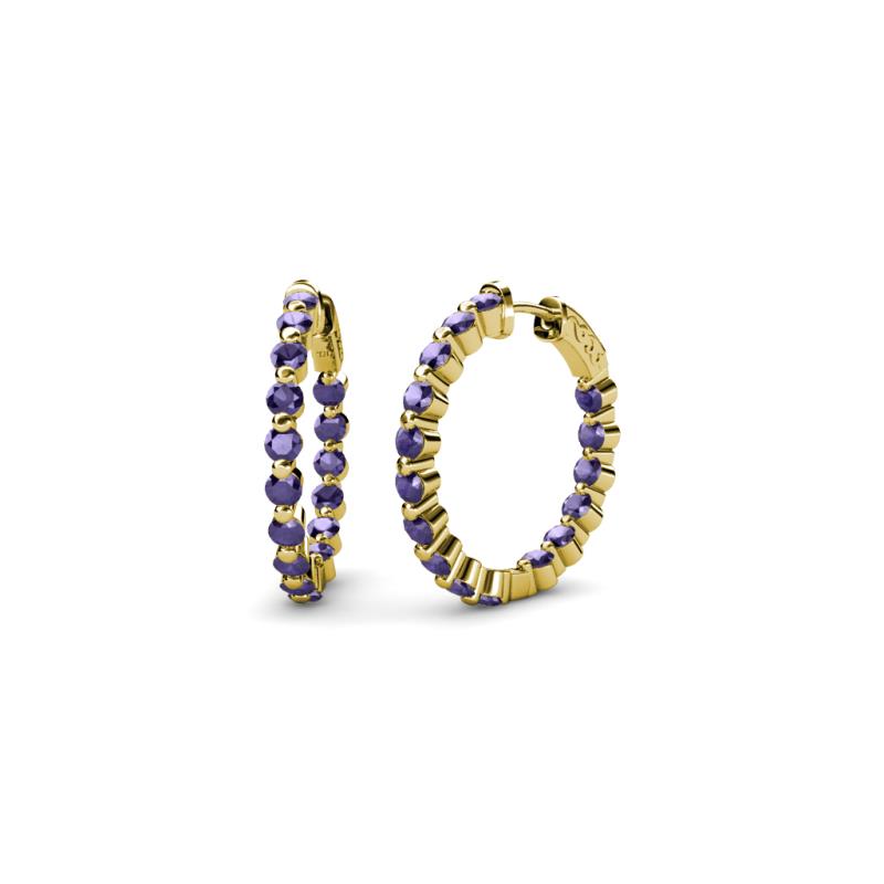 Estella Iolite Hoop Earrings 