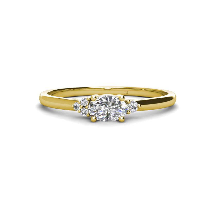 Prong Setting Round Diamond Promise Ring