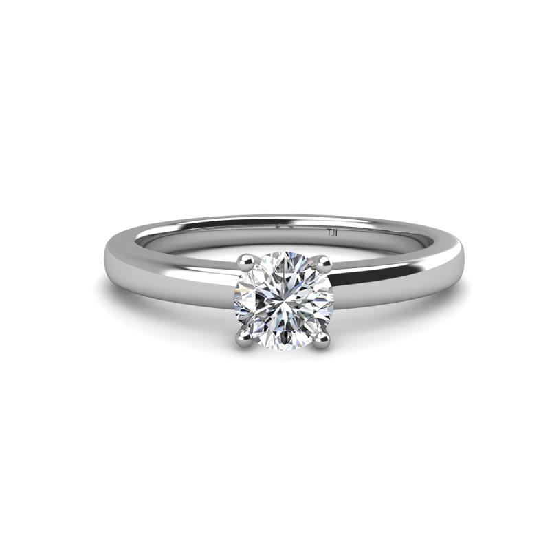 Kyle 6.50 mm Round Forever One Moissanite Solitaire Engagement Ring 