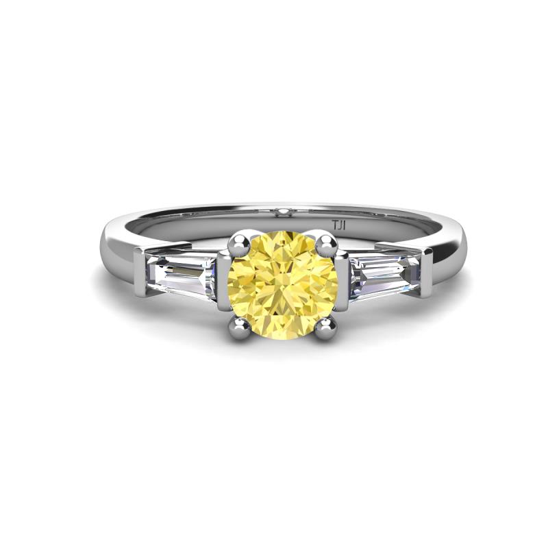 Tapered Classic Round Cut Solitaire Engagement Ring