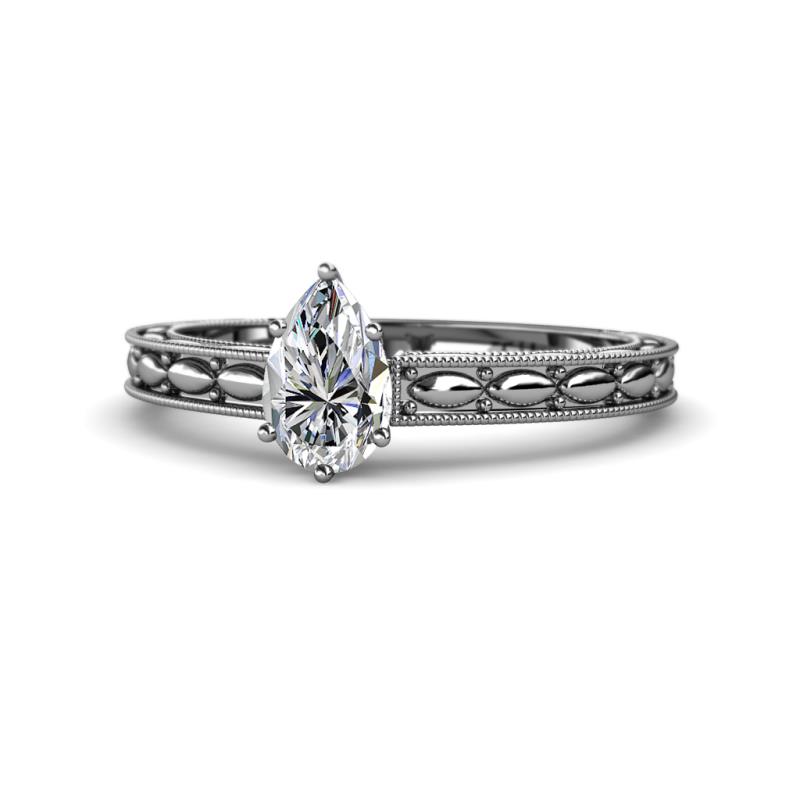 Rachel Classic 0.75 ct IGI Certified Lab Grown Diamond Pear Shape (7x5 mm) Solitaire Engagement Ring 