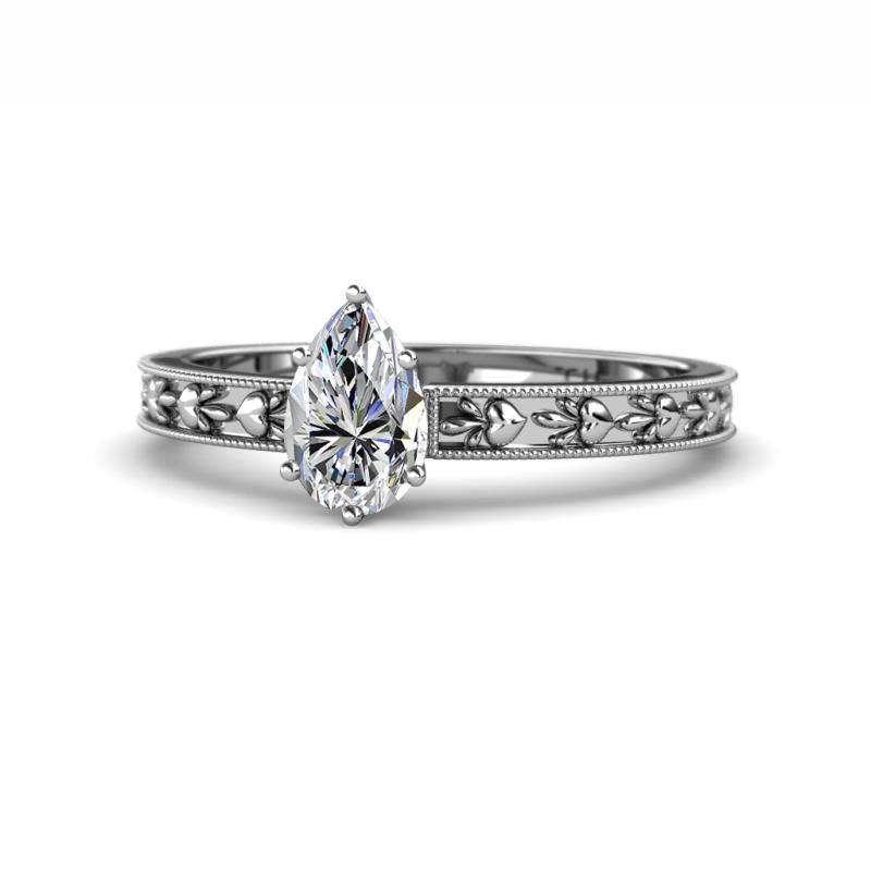 Niah Classic 0.75 ct IGI Certified Lab Grown Diamond Pear Shape (7x5 mm) Solitaire Engagement Ring 