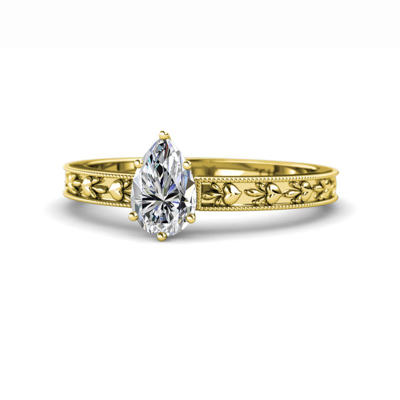 Niah Classic 0.75 ct IGI Certified Lab Grown Diamond Pear Shape (7x5 mm) Solitaire Engagement Ring 