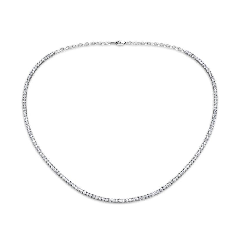 Gracelyn 1.70 mm Round Diamond Adjustable Tennis Necklace 