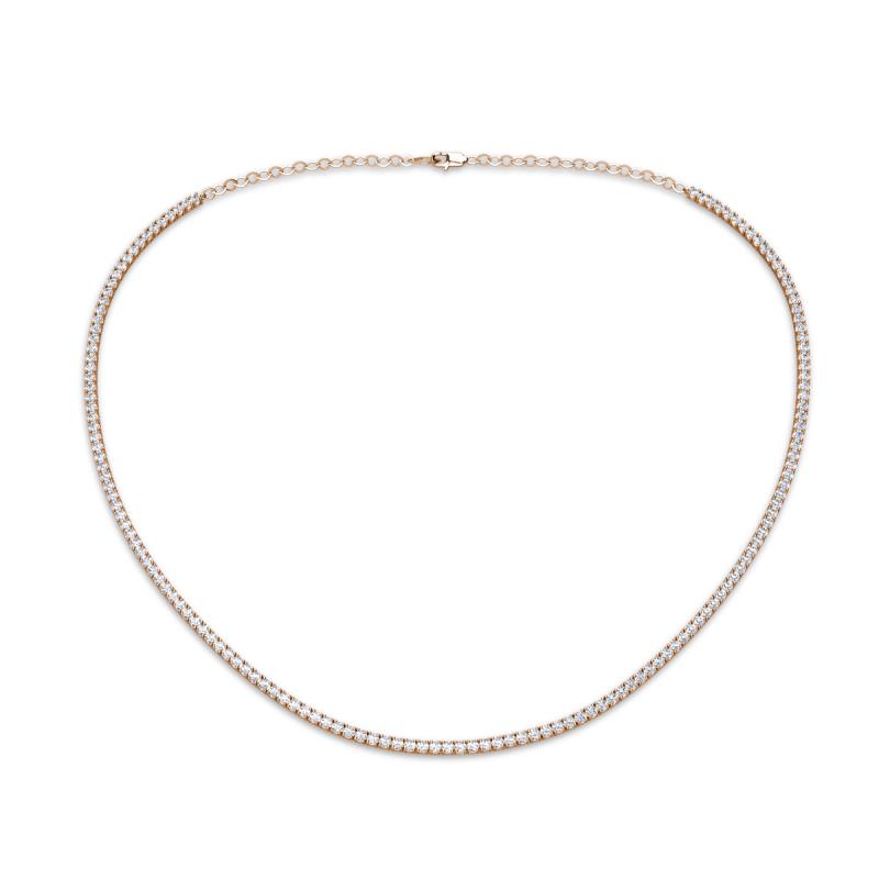 Gracelyn 1.70 mm Round Lab Grown Diamond Adjustable Tennis Necklace 