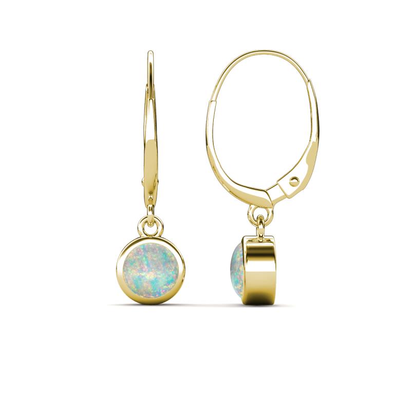 Cara Opal (5mm) Solitaire Dangling Earrings 