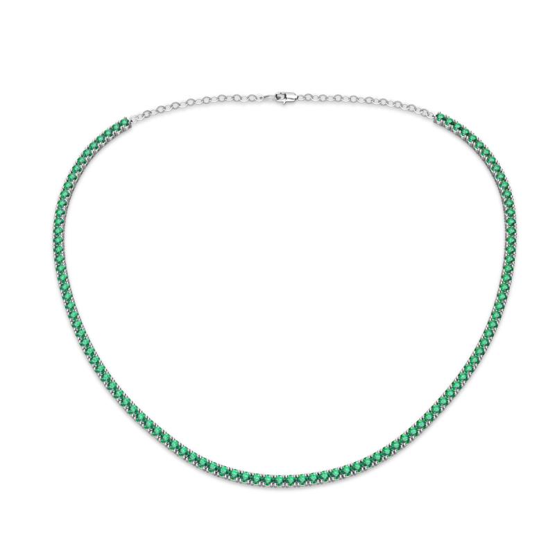 Gracelyn 2.20 mm Round Lab Created Alexandrite Adjustable Tennis Necklace 