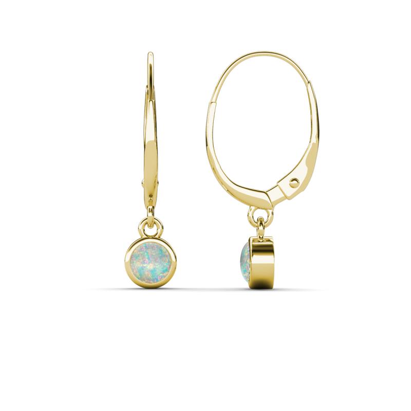Cara Opal (4mm) Solitaire Dangling Earrings 