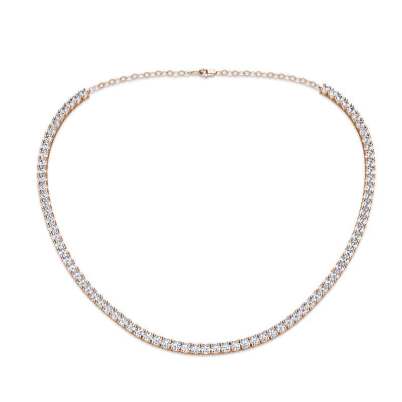 Gracelyn 2.70 mm Round Diamond Adjustable Tennis Necklace 