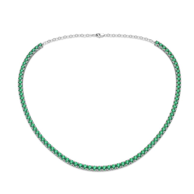 Gracelyn 2.70 mm Round Lab Created Alexandrite Adjustable Tennis Necklace 