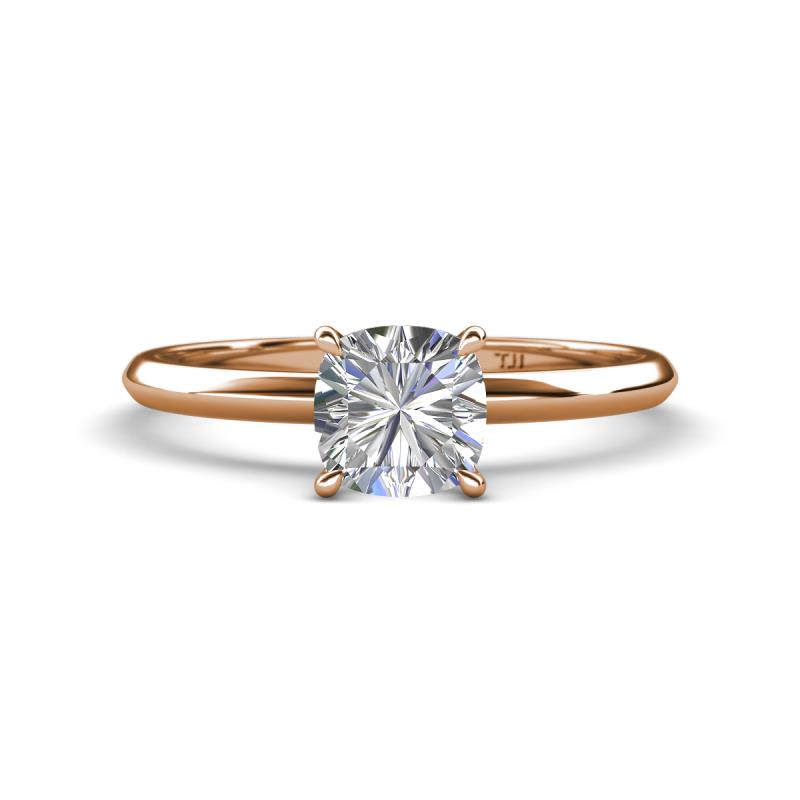 Elodie GIA Certified 6.00 mm Cushion Diamond Solitaire Engagement Ring 