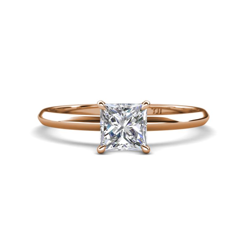 Elodie GIA Certified 6.00 mm Princess Diamond Solitaire Engagement Ring 