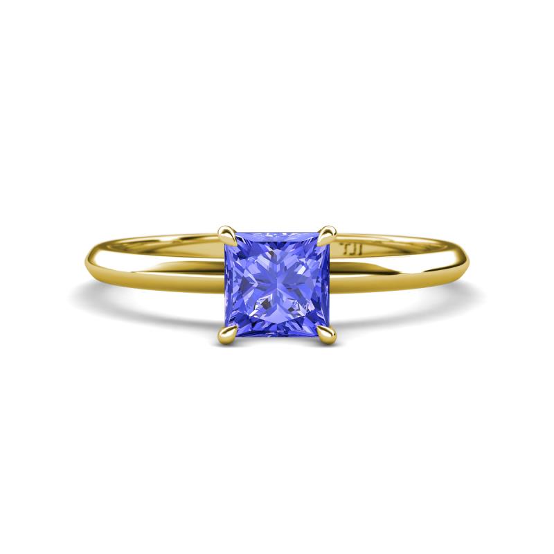 Elodie 6.00 mm Princess Tanzanite Solitaire Engagement Ring 