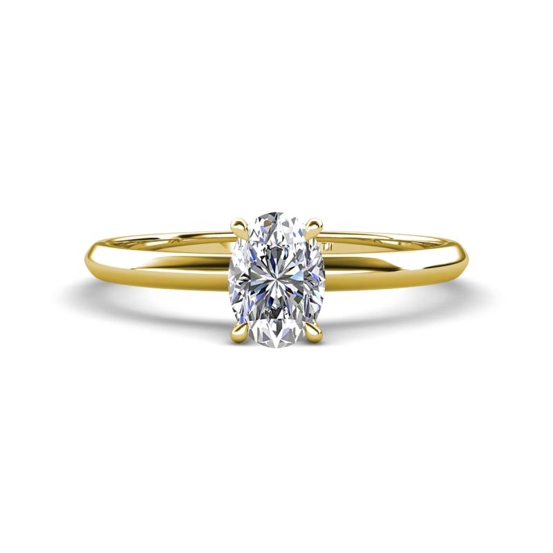 Elodie GIA Certified 7x5 mm Oval Diamond Solitaire Engagement Ring 