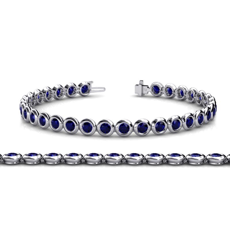 Quon Blue Sapphire Tennis Bracelet 