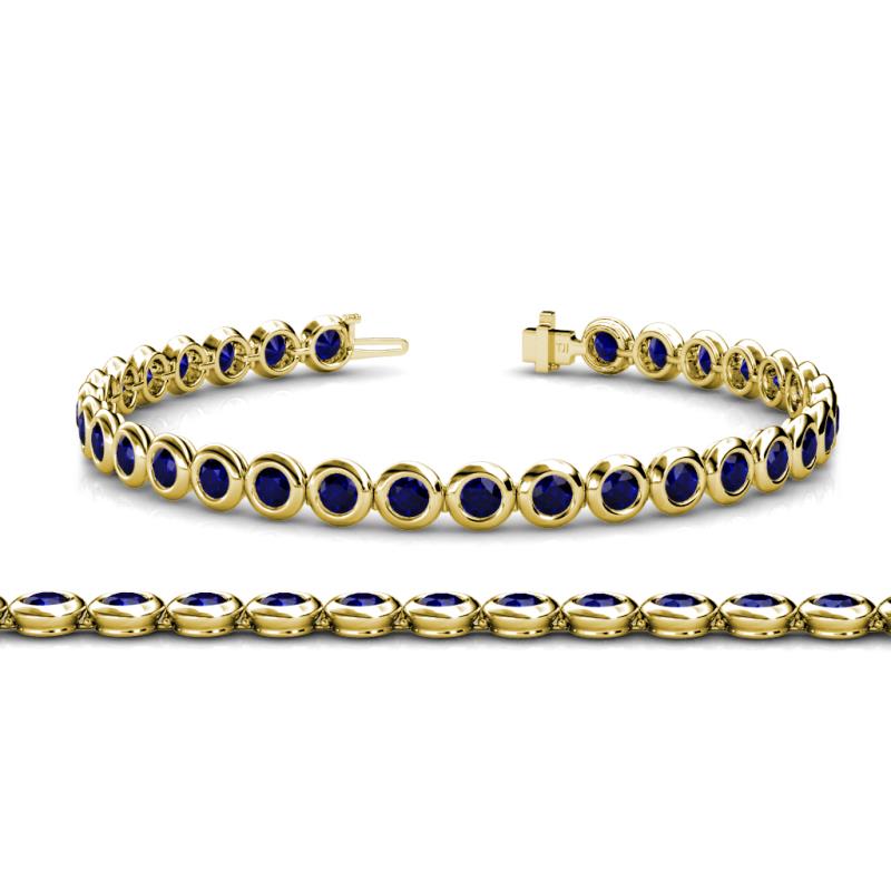 Quon Blue Sapphire Tennis Bracelet 