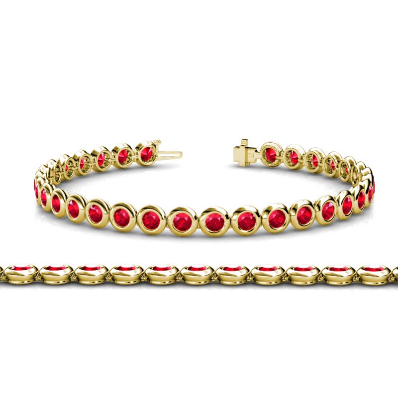 Quon Ruby Tennis Bracelet 