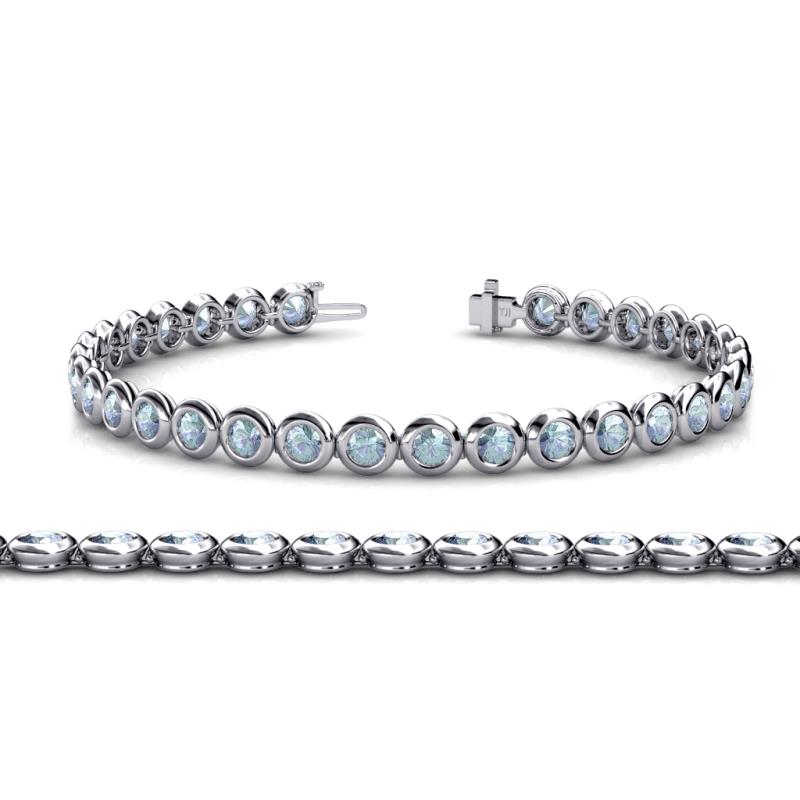 Quon Aquamarine Tennis Bracelet 