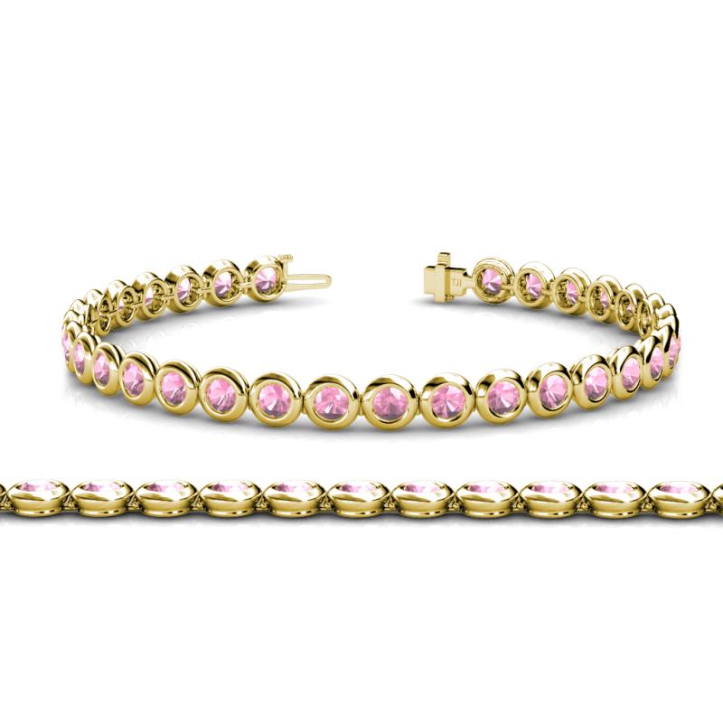 Quon Pink Tourmaline Tennis Bracelet 