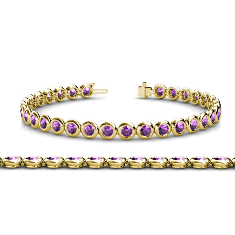 Quon Amethyst Tennis Bracelet 