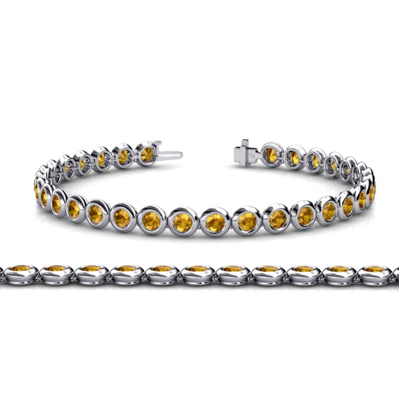 Quon Citrine Tennis Bracelet 