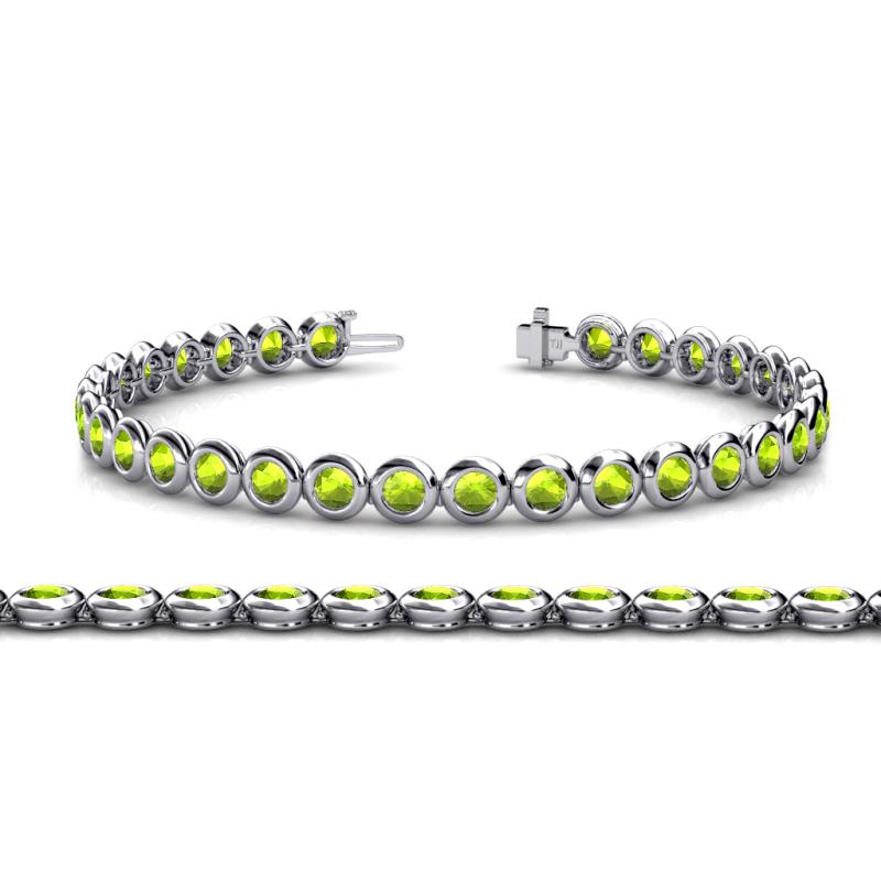 Quon Peridot Tennis Bracelet 