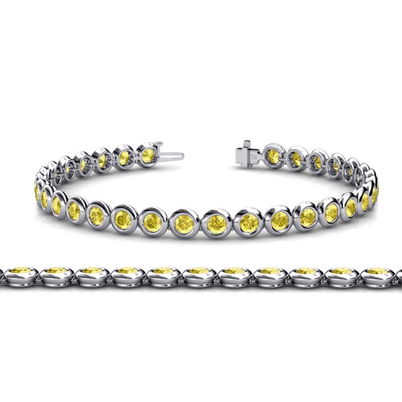 Quon Yellow Sapphire Tennis Bracelet 