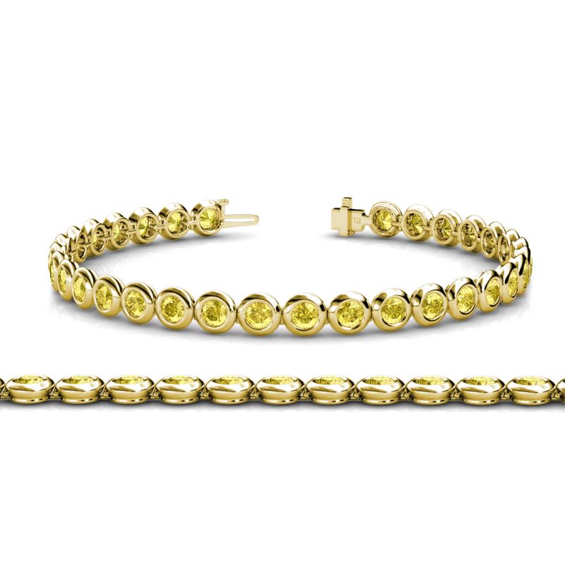 Quon Yellow Sapphire Tennis Bracelet 