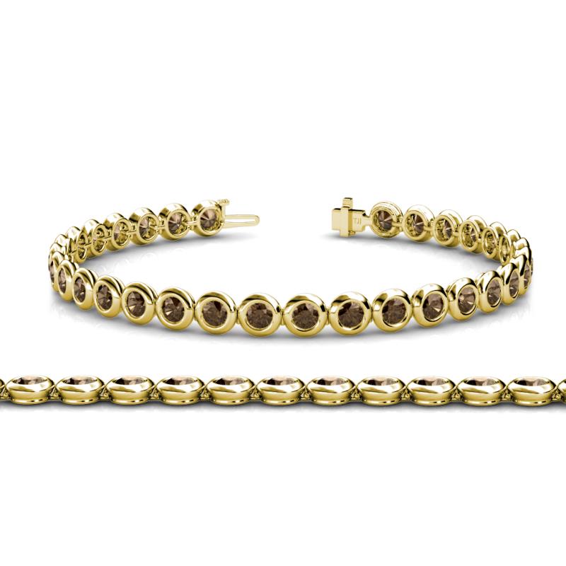 Quon Smoky Quartz Tennis Bracelet 