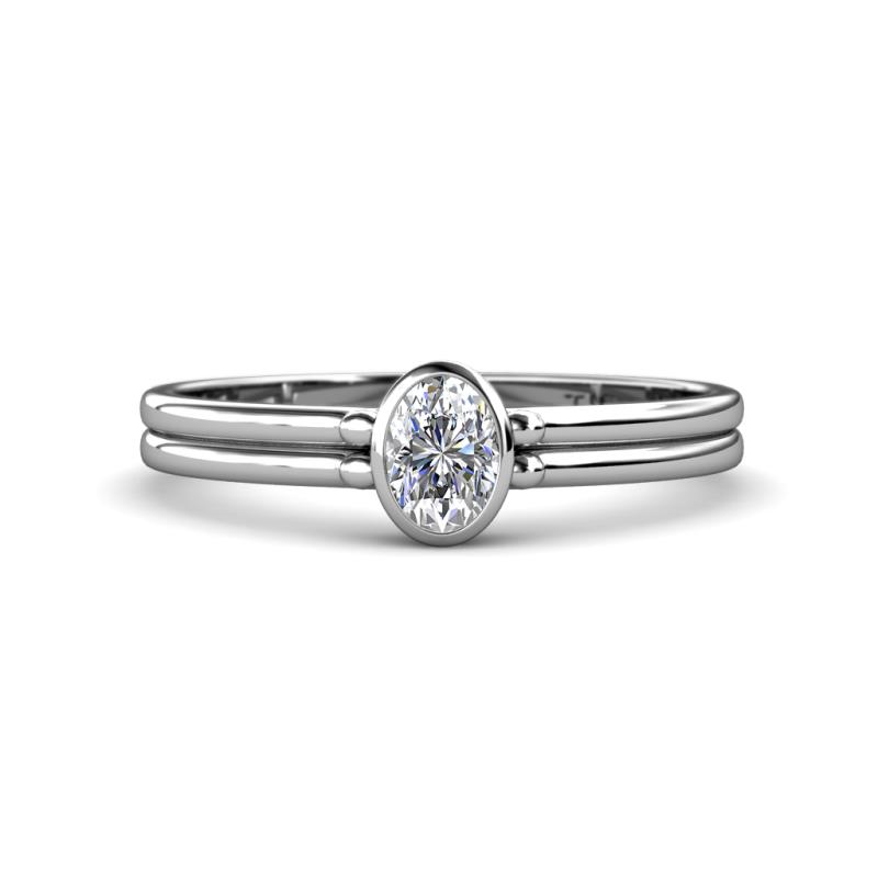Diana Desire 0.50 ct IGI Certified Lab Grown Diamond Oval Cut (6x4 mm) Solitaire Engagement Ring 