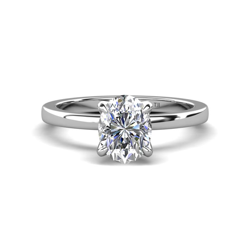 Jenna 2.00 ct (9x7 mm) IGI Certified Oval Cut Lab Grown Diamond Solitaire Engagement Ring 