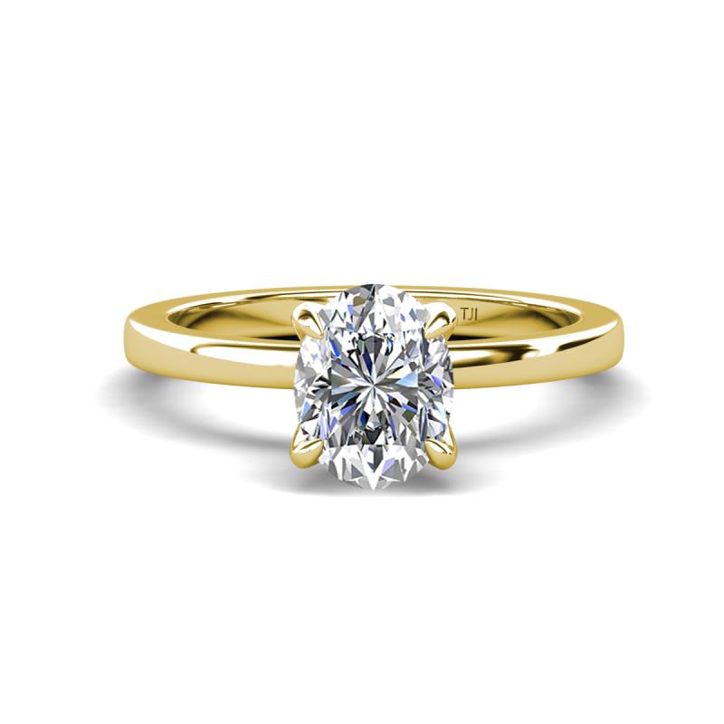 Jenna 2.00 ct (9x7 mm) IGI Certified Oval Cut Lab Grown Diamond Solitaire Engagement Ring 