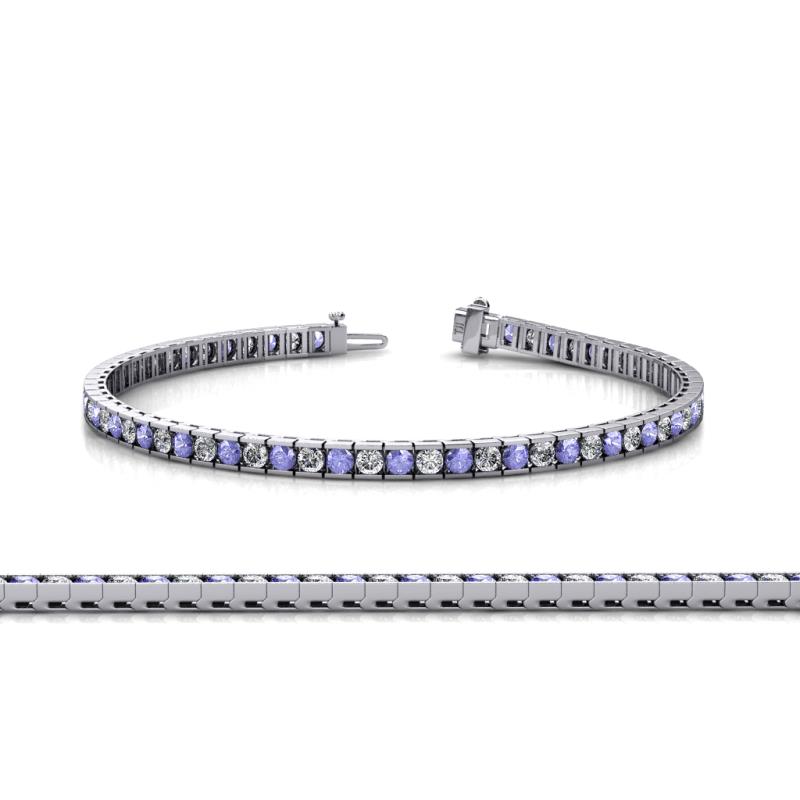 Tanzanite and diamond tennis on sale bracelet