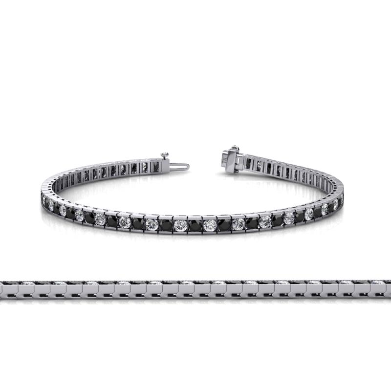 black white diamond bracelet