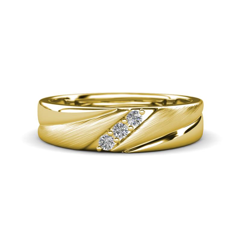 Finest Gold 14K Yellow Gold Brushed & Polished Stars Bracelet