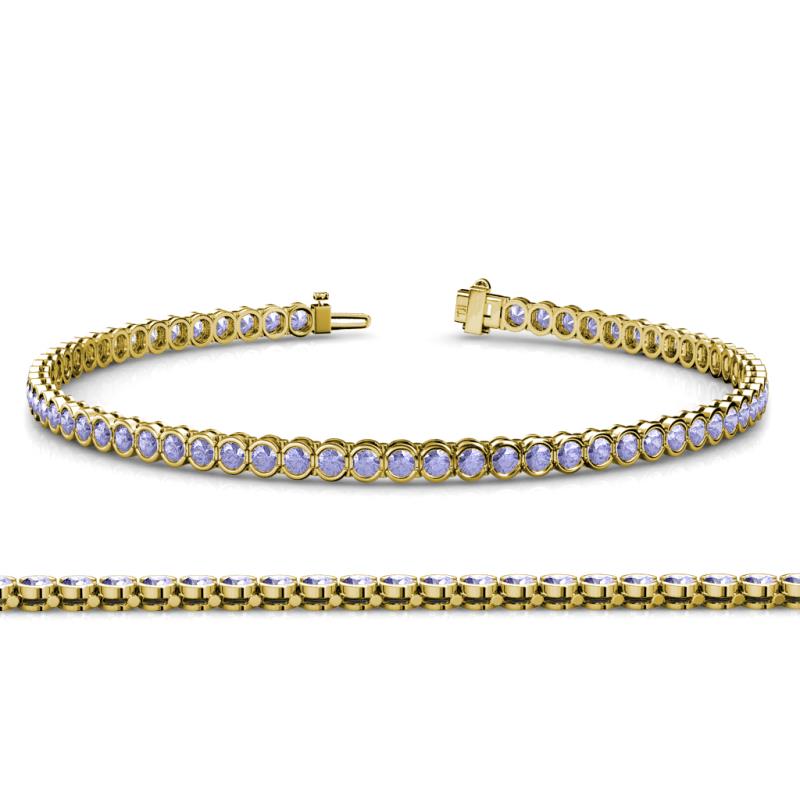 Tiara 2.00 mm Tanzanite Eternity Tennis Bracelet 