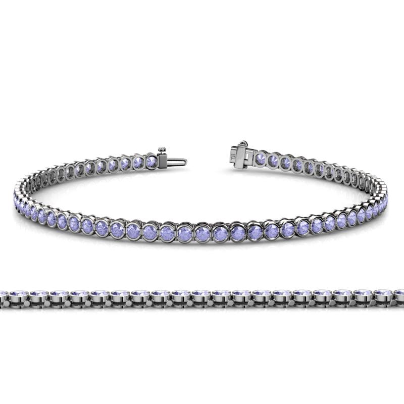 Tiara 2.60 mm Tanzanite Eternity Tennis Bracelet 