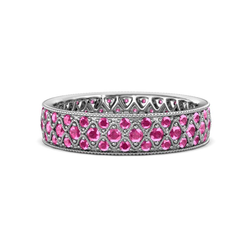 Cailyn Pink Sapphire Eternity Band 