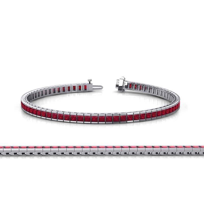 Buy Zivom Classic Princess Cubic Zirconia Ruby Red Tennis Bracelet For  Women Online at Best Prices in India - JioMart.