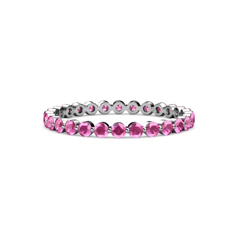 Valerie 2.40 mm Pink Sapphire Eternity Band 