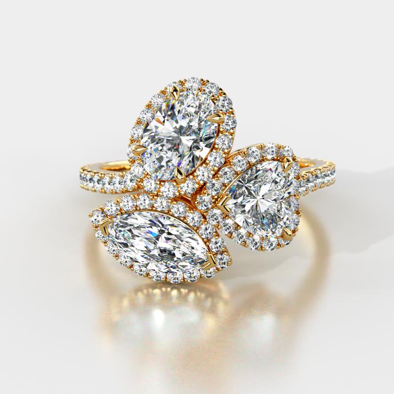 DIAMOND CUT YELLOW GOLD HEART EARRINGS - Howard's Jewelry Center