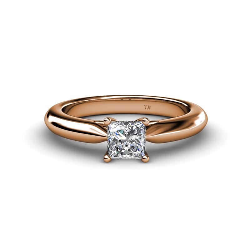 Akila 1.00 ct IGI Certified Lab Grown Diamond Princess Cut (5.50 mm) Solitaire Engagement Ring  