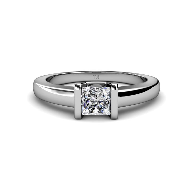 Izna 1.00 ct IGI Certified Lab Grown Diamond Princess Cut (5.50 mm) Solitaire Engagement Ring 