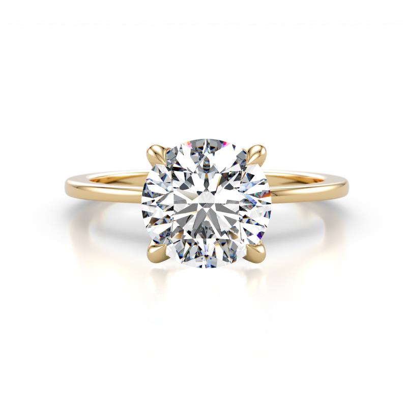 Morgan 2.17 ctw Center IGI Certified Lab Grown Diamond (VS1/F) with Prong Studded Natural Diamond Solitaire Plus Engagement Ring 