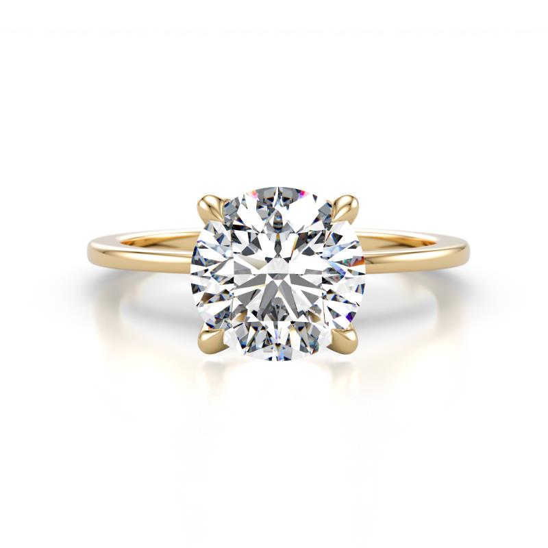 Morgan 1.50 ctw Center IGI Certified Lab Grown Diamond (VS1/F) with Prong Studded Diamond Solitaire Plus Engagement Ring 